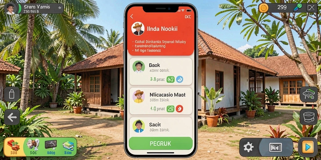 Tampilan antarmuka pengguna 77LUCKS yang menarik.