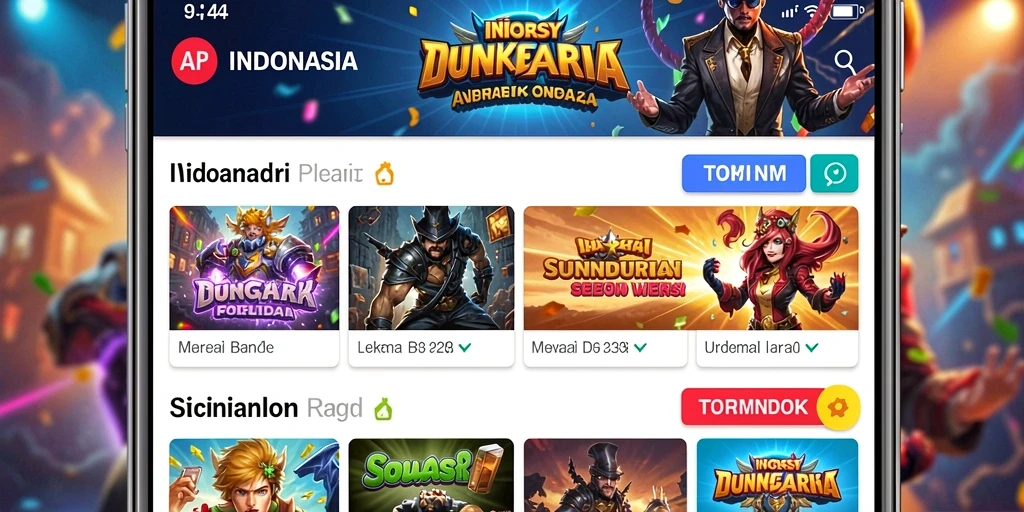 Tampilan utama yang menarik dan intuitif.