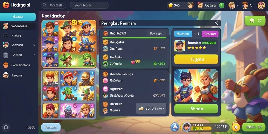 Antarmuka pengguna yang sederhana dan menarik
