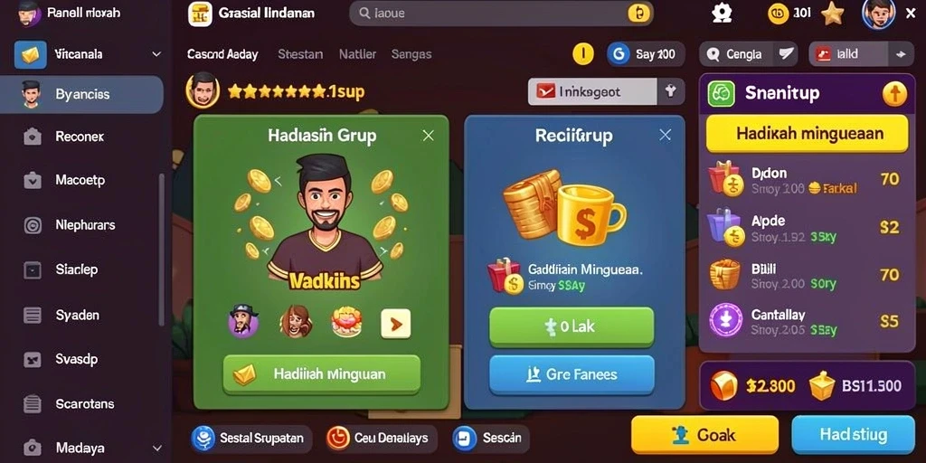 Tampilan awal GOCAP123 yang menarik dan modern.