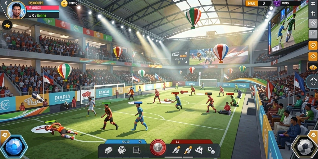 Screenshot menampilkan grafis menawan dari karakter utama.