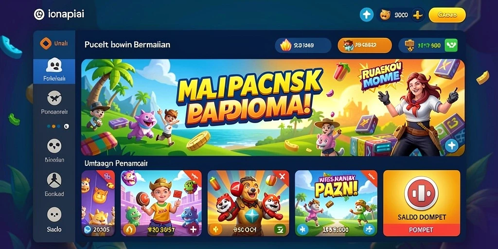 Tampilan karakter wayang yang menarik dan berwarna.